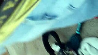 Redhead amateur takes big black cock in homemade scene.