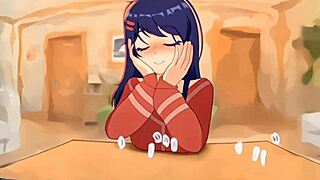 Cappie rides and gets creampie in animation.