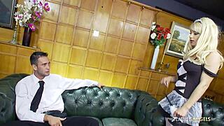 Blonde Maid Fucks Long Dong