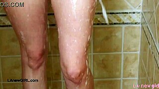 Enchanting Brunette Beauty Took a Shower