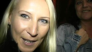 in this casting, gina licks ralf's cock then bends over for doggystyle fucking