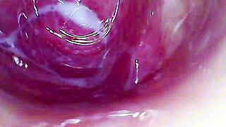 camera inside my juicy pussy as i cum hard