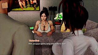 exploring the inn in this adventure game