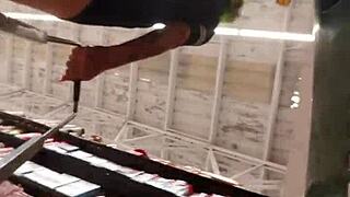 Big Ass Latina In Supermarket!