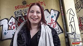 curvy german girl emma fox picked up for casting fuck in berlin, riding and missionary. 😍