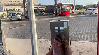 Damiana Brasileira Fixes Car and Fucks on Road.