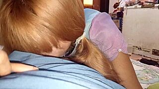 innocent latina tricked to suck cock and ride it. what a big ass, eat it all bitch.