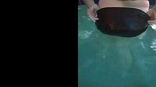 Hot tub fun with a white teen in the jacuzzi