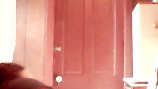 Deep anal insertion with toys