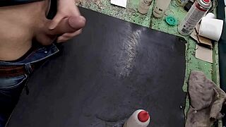 Masturbating On My Workbench At Work