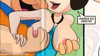 ¿história em quadrinho pornô hq pornô - os flintstones - cuidando do vizinho na noite de natal?