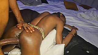 Teaching Petite Ebony Vera Intense Missionary and Doggystyle Lessons