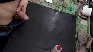 Masturbating On My Workbench At Work