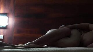 hotel hookup leads to riding and creampie with pregnant wife