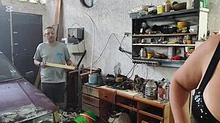 vovó says, 'i'll fuck this virgin boy on the car since i have no money'