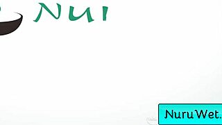 black horny beauty masseuse gives intense wet nuru massage with oliver davis