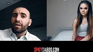 Horny Stepdaughter's Naughty Video Call with Stepdad During Reality Show