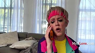 Fucking shaved pussy of beautiful sweet brunette girl