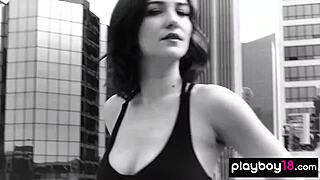 Skye Blue Strips Naked