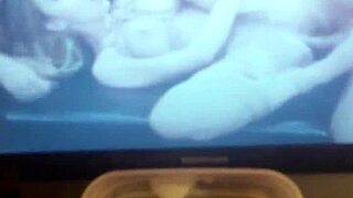 she indulges in some self-pleasure