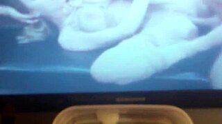 she indulges in some self-pleasure