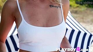 Petite Eva Tali Strips Naked After Bikini Posing