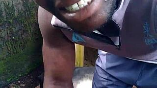 A sexy performance in the forest with nature