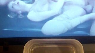 she indulges in some self-pleasure