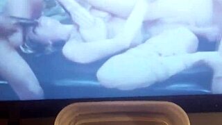 she indulges in some self-pleasure