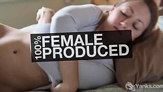 brunette babe mindy enjoys quiet time