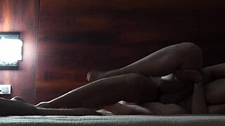 hotel hookup leads to riding and creampie with pregnant wife