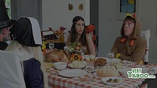 Wet thanksgiving feast of lust and juices