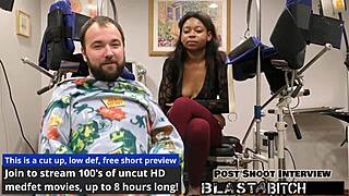 minnie rose's face gets covered in cum after a pov blowjob scene.