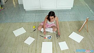 Teen beauty Laya Rae fucked by hung GI Joey 😍