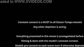 Minnie Rose gets a deepthroat blast in latex gloves