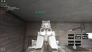 Two whores on Roblox get fucked in detailed scenes