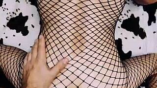 wife as a prostitute in roleplay video with stockings lingerie pov