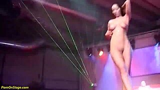 Big dick deepthroat on public stage