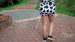 will the latina take cum in her mouth?