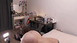 Sensual Pegging With Cum Eating Almost No Editing