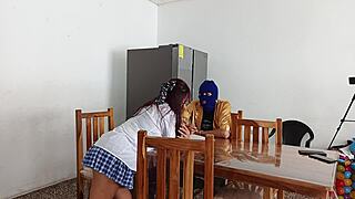 Prima practices seducing her master in lingerie