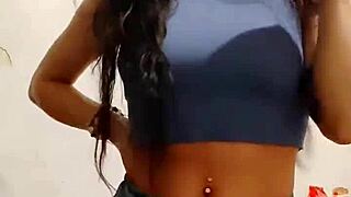 Beautiful latina luna shows off big natural tits and curvy ass