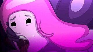 Princess Bubblegum encounters the dark heart in adventure