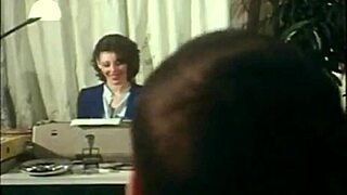 a secretary handles office tasks with audio