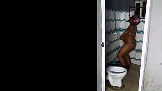 behind the scenes cumshot on shaved pussy!