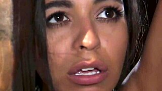 ebony hottie drooling in tight bondage