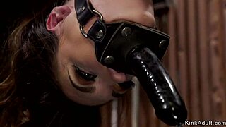 Tied up alt lesbian gets ass whipped