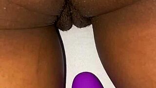 Her Reactions When Vibrator Touches Pussy In Dorm Bedroom