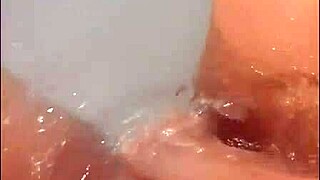 why is that pretty woman masturbating in the hot tub?