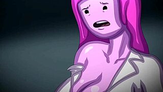 Princess Bubblegum encounters the dark heart in adventure